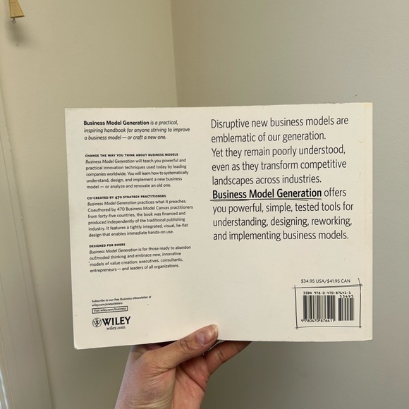 Business Model Generation Book - Picture 3 of 3